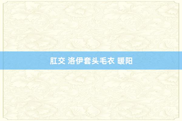 肛交 洛伊套头毛衣 暖阳
